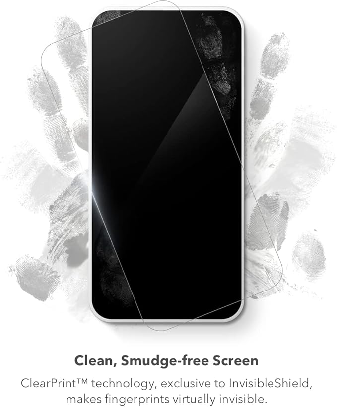 ZAGG Glass Elite Screen Protector for Apple iPhone 14 Pro - 5X Shatter Protection, Anti-Fingerprint Technology, InvisibleShield, Easy to Install