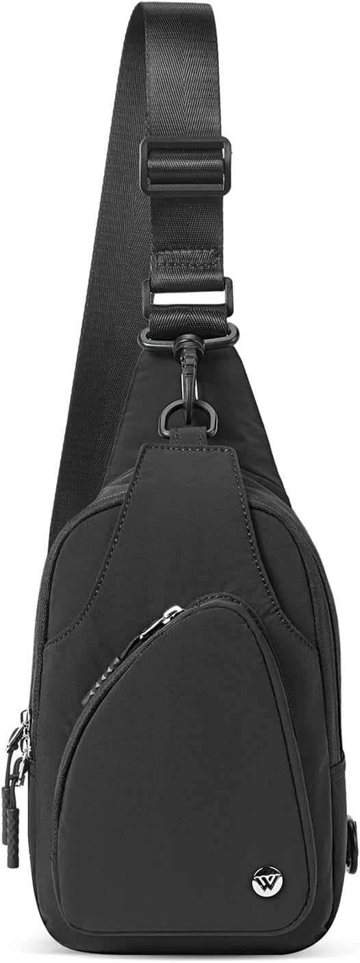 WESTBRONCO Small Sling Bag for Women Nylon Crossbody Sling Backpck Lightweight for Travel Casual Daily