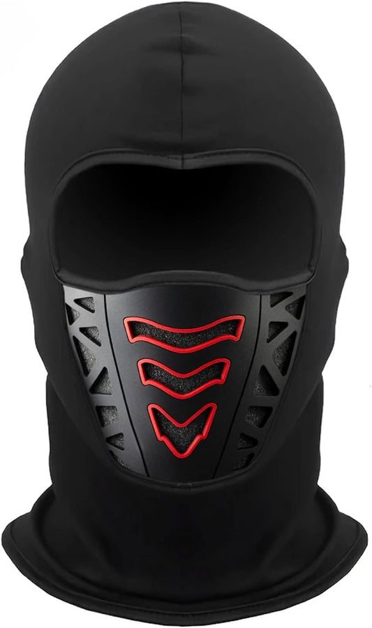 foricom Waterproof Motorcycle Face Mask – Quick-Dry Fabric for Riding, Breathable Balaclava with Eye Opening, Skiing & Outdoor Sports Black