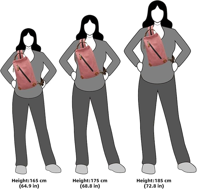 KL928 Canvas Sling Bag crossbody Bags Small Backpack Pack Travel Purse convertible purses for Women Men