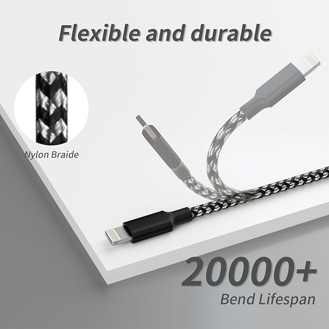 IDISON Multi Charging Cable(2Pack 4FT), 3 in 1 USB Charging Cable for Multiple Devices, Braided Universal Phone Charger Cord with Type-C, Micro USB, IP Port for iPhone17/16/14/Android Phones and More