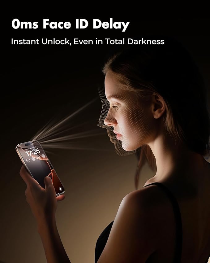 UNBREAKcable Screen Protector for iPhone 16 Pro, Pull-To-Protect Easy Installation, Auto Dust-Elimination, 9H+ Military-Grade Tempered Glass, Bubble-Free, Case Friendly, HD Clear, 6.3 Inch, 2 Pack