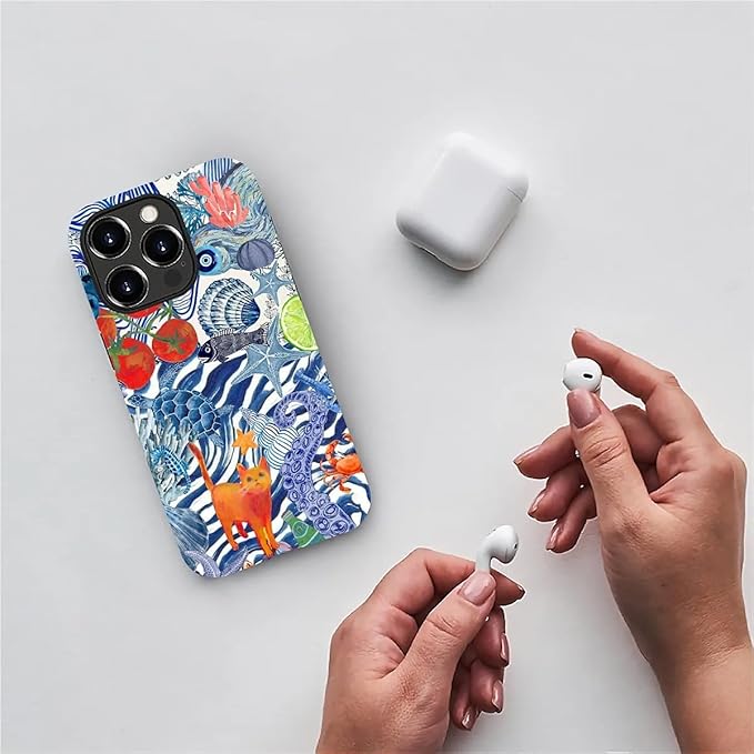 Case for iPhone 14 Pro Max,Leopard Cherry Shell Aesthetics for Woman Men Full Body Protective Cover Shockproof 2 in 1 Silicone + Hard PC Case for iPhone 14 Pro Max