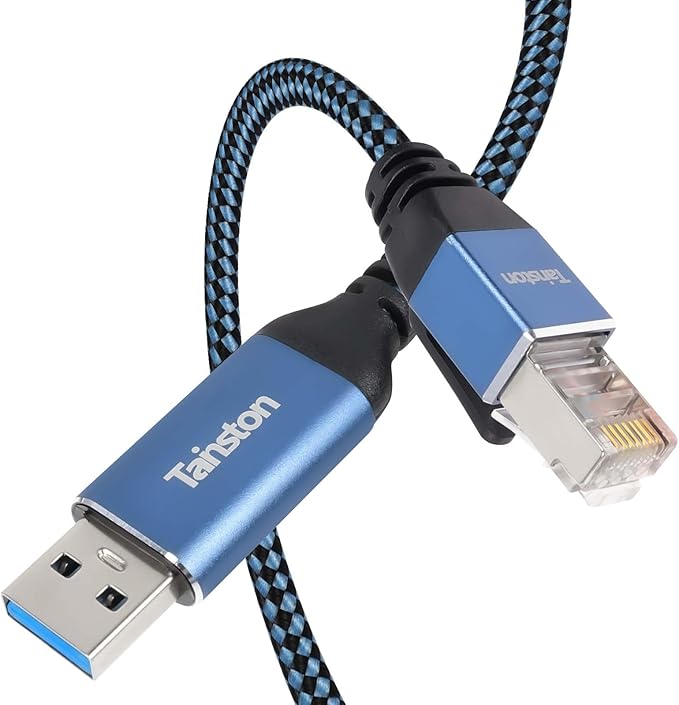 USB to Ethernet Cable, 3Ft USB3.0 A to RJ45 Cable,USB3.0 A to Gigabit Ethernet Cable Compatible Laptop, PC, Switch, Router, Modem and More