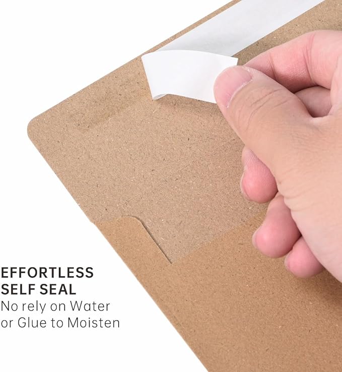 Keketer A4 Kraft 4x6 Envelopes 70 Pack Self - Seal, for 4x6 Cards, Weddings, Invitations, Baby Shower 4.25 x 6.25 Inches