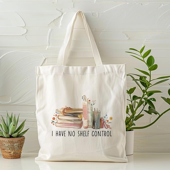 Canvas Tote Bag Aesthetic for Women,Reusable Canvas Cute Shoulder Bag for Grocery, Shopping, Beach & Daily Use