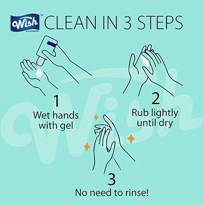 Wish Hand Sanitizer 67.6oz (6-Pack) with Vitamin E, Pump And Carry Handle- 62% Ethyl Alchol-(6-Pack)