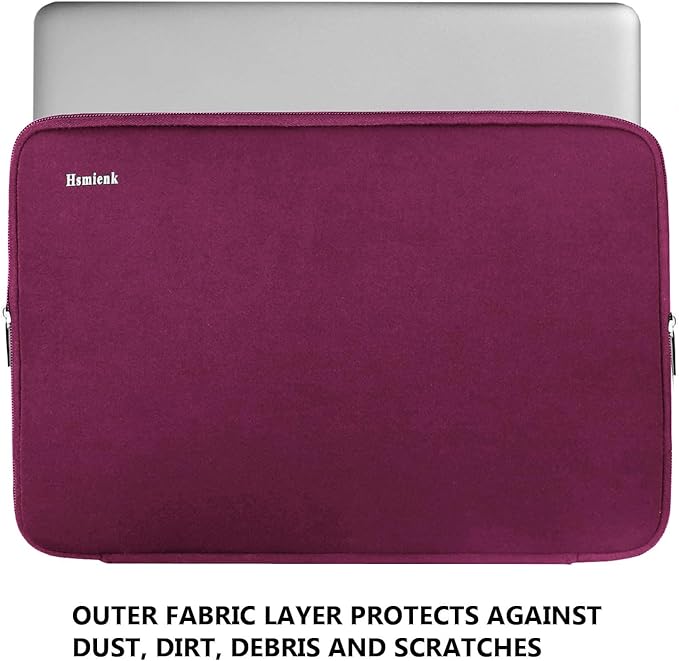 Laptop Case 14 inch, Shockproof Protective Computer Sleeve Flip Case Briefcase Carrying Bag Compatible with 14" HP, Lenovo, Asus, Acer, Notebook, Rose Red