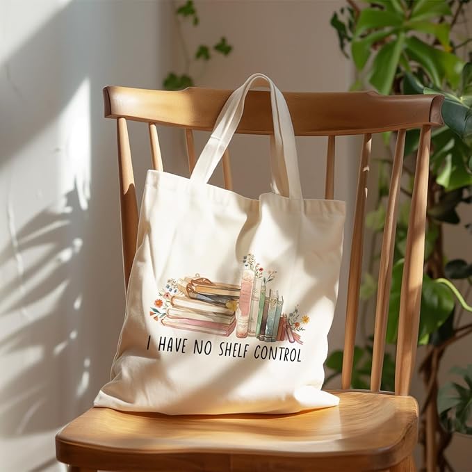 Canvas Tote Bag Aesthetic for Women,Reusable Canvas Cute Shoulder Bag for Grocery, Shopping, Beach & Daily Use