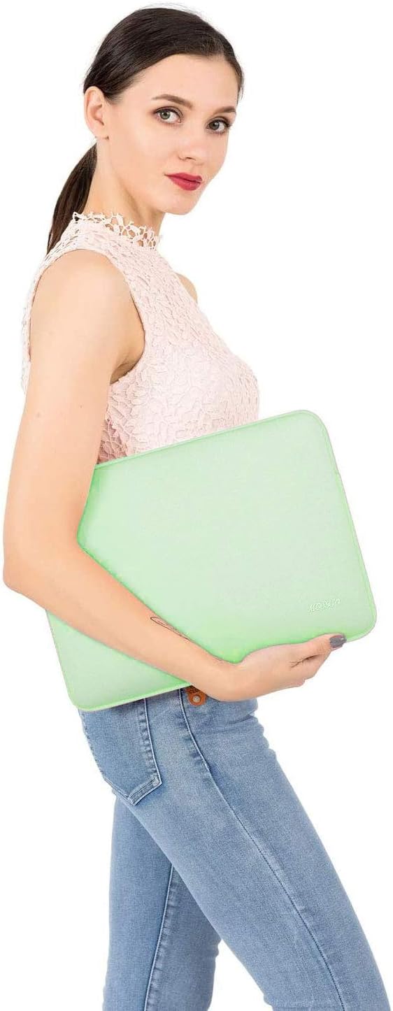MOSISO Laptop Case 16 inch, 15-15.6 inch Laptop Sleeve Bag Compatible with MacBook Pro 16 inch, HP, Acer, Dell, Lenovo, ASUS Notebook, Neoprene Computer Sleeve Bag with Small Case, Honeydew Green