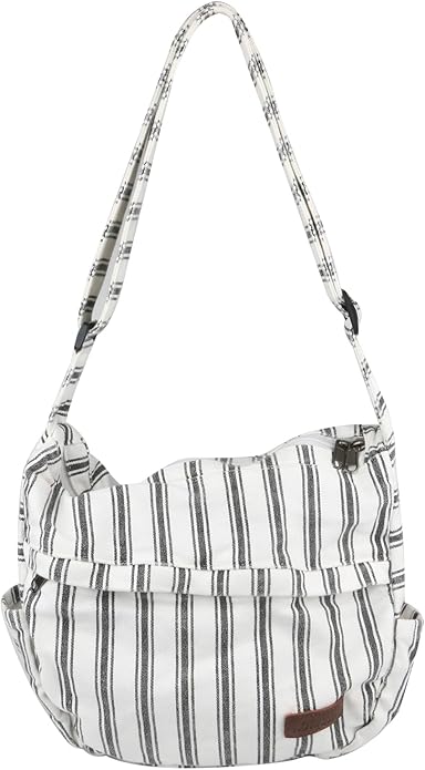 Large Canvas Messenger Bag with Multiple Pockets for Men and Women, Crossbody Shoulder Tote Hobo Laptop Bag