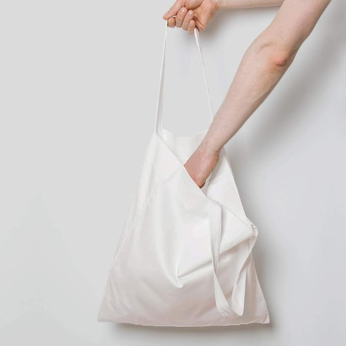 NPBAG 15 Pack 15'' X 16'' White Cotton Tote Bags, Lightweight Blank Bulk Cloth bags with 1pc of PTFE Teflon Sheet