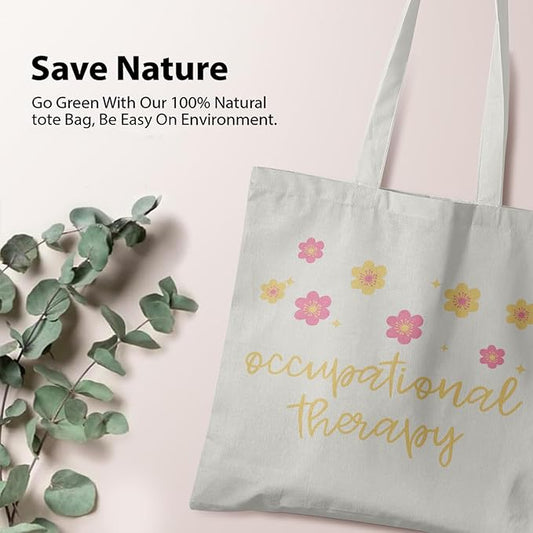 Occupational Therapist Gifts,OT Gifts, Occupational Therapist Canvas Tote Bags for Women, Reusable Grocery Bags