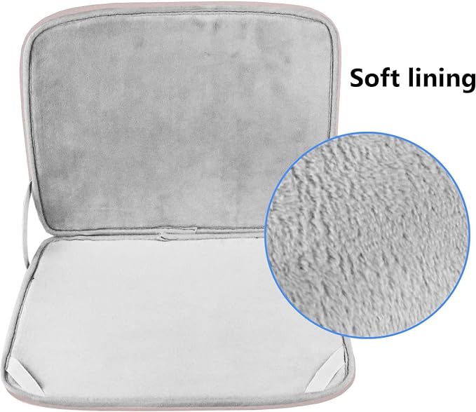 Laptop Sleeve Case 15.6 Inch, Durable Shockproof Protective Cover Flip Case Briefcase Carrying Bag Compatible with 15.6" HP, ASUS, Lenovo, Acer, Notebook, Computer, Ultrabook, Chromebook, Pink