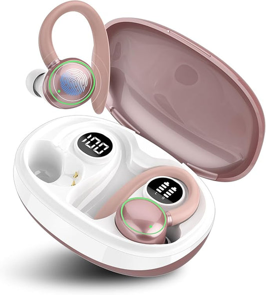 Ai Language Translation Earbuds, 144 Language Translator Earbuds 3-in-1 Translation Headphones, Rose Gold