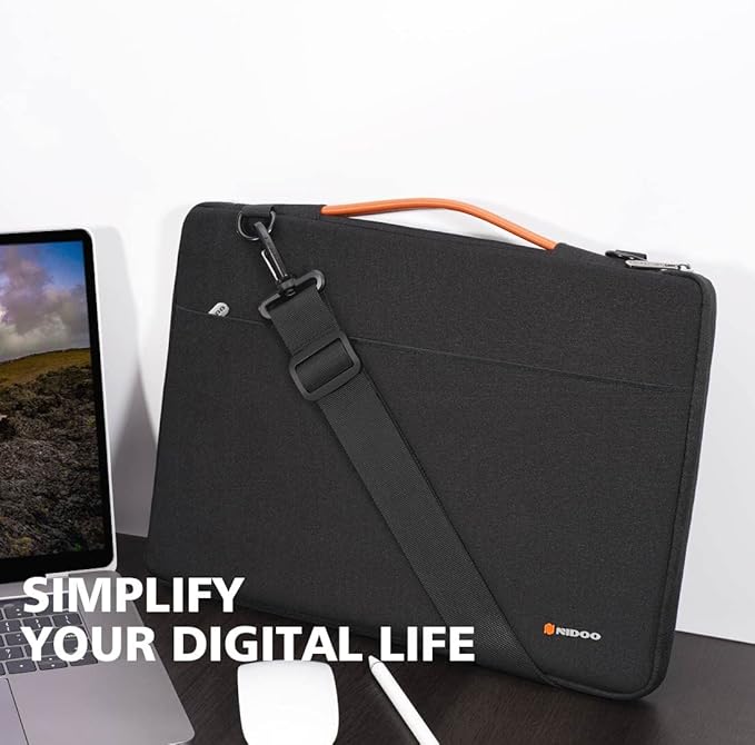 NIDOO 13-14 inch Laptop Sleeve Notebook Shoulder Bag Handbag for 13.5" Surface Laptop 2 3 4 / Surface Book 2 3/14" Lenovo Chromebook S345 / ThinkPad X1 Carbon/IdeaPad C340 C740 / HP Pavilion 14