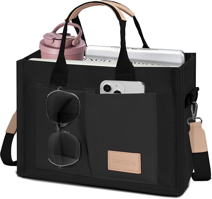 Tote Bags for Women Canvas Tote Purse Crossbody with Pockets Top Handle Shoulder Satchel Bag for Women