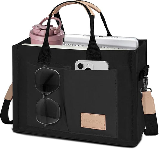 Tote Bags for Women Canvas Tote Purse Crossbody with Pockets Top Handle Shoulder Satchel Bag for Women