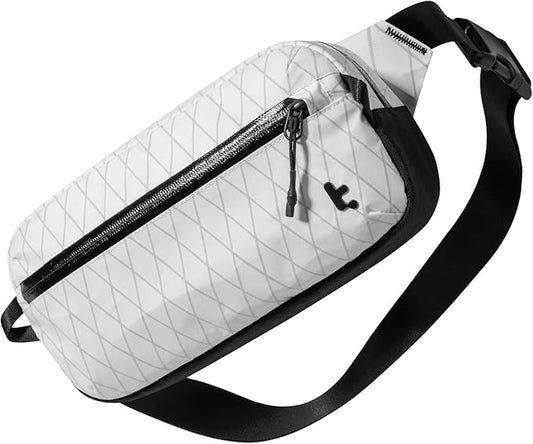 tomtoc 3.5L X-Pac Sling Bag with RFID Blocking, Crossbody Bag Minimalist Chest Shoulder Pack for Men/Women, Water-resistant Lightweight Casual Funny Pack for Travel/Daily Commute