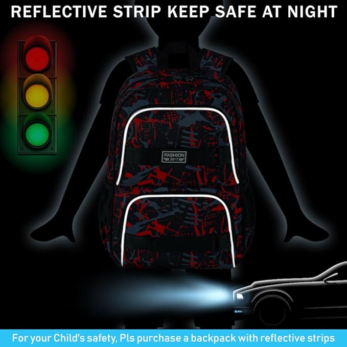 3Pcs Backpack for Girls Boys, 17 Inch School Bookbag with Lunch Box, Durable Laptop Backpacks Set for Teens College