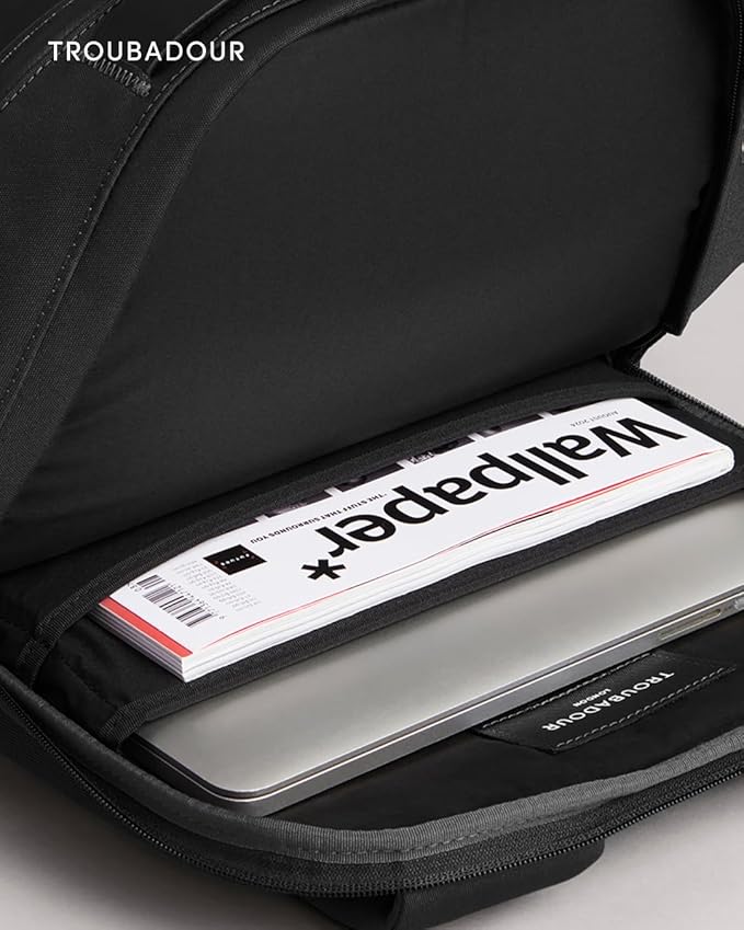 Troubadour Apex 3.0-22L Premium Laptop Backpack - Ergonomic & Water Resistant - Designed for Work and Travel - Basalt