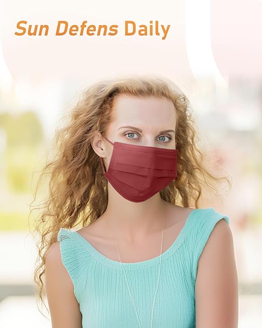 Face Masks Disposable 100 Pack, 4 Ply ASTM Level 3 Medical Grade, FSA/HSA Eligible, Breathable for Adult Outdoor Protection, Individually Wrapped for Home, School & Office, Rustic Horizon