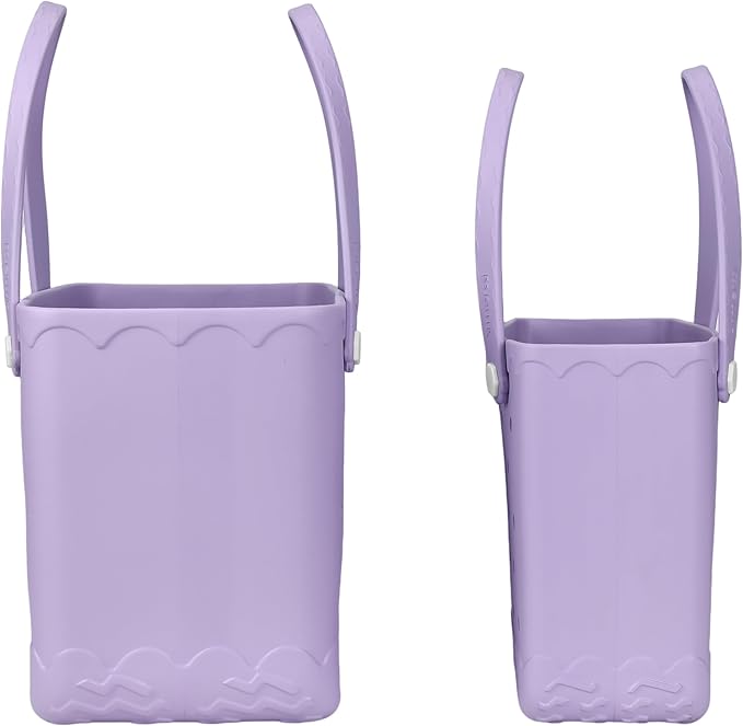 Armerssi Rubber Tote Bag For Women Large Rubber Beach Bag Waterproof Washable Handbag Durable Tote Bag Beach Swimming Travel