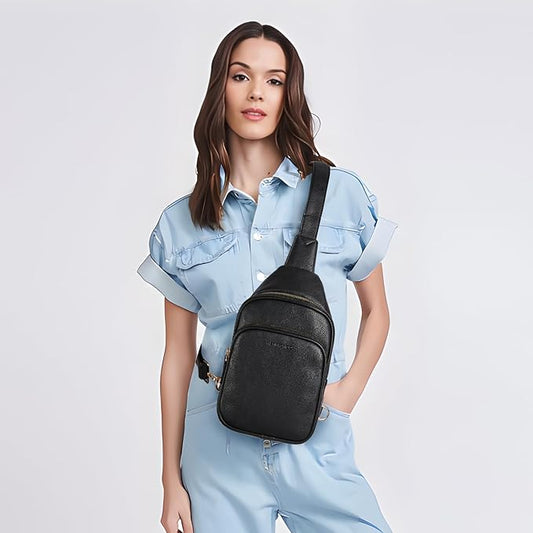 WESTBRONCO Small Sling Bag for Women Nylon Crossbody Sling Backpck Lightweight for Travel Casual Daily