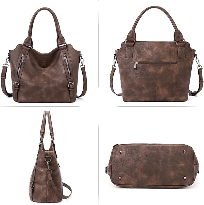 CLUCI Purses for Women Vegan Leather Handbags Tote Purse Shoulder Bag Large Ladies Hobo Bags