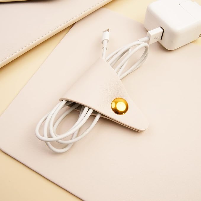 Laptop Sleeve 13 Inch Compatible with New MacBook Air 13, New MacBook Pro 13, Dell XPS 13 with Small Pouch, Mouse Pad and Cord Organizer, Color White