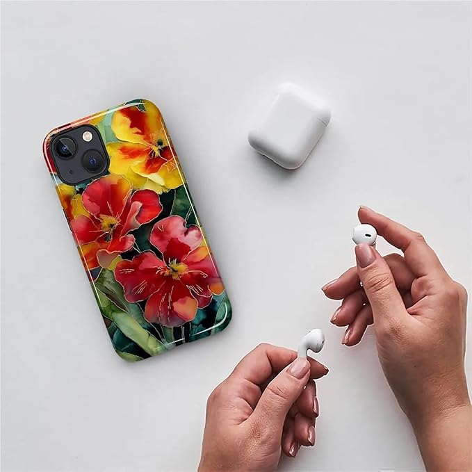 Case for iPhone 15 Plus Case,Vintage Floral Girly Design - Hybrid Dual Protection Silicone + Hard PC Shockproof Full Body Cover Slim Anti-Scratch Protective Case for Men Women