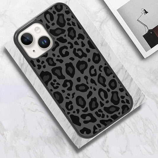 KANGHAR Case Compatible with iPhone 15 Plus,Black Leopard Design Compatible with MagSafe,Tire Texture Non-Slip +Shockproof Rugged TPU Protective Magnetic Case Designed for iPhone 15 Plus 6.7 Inch