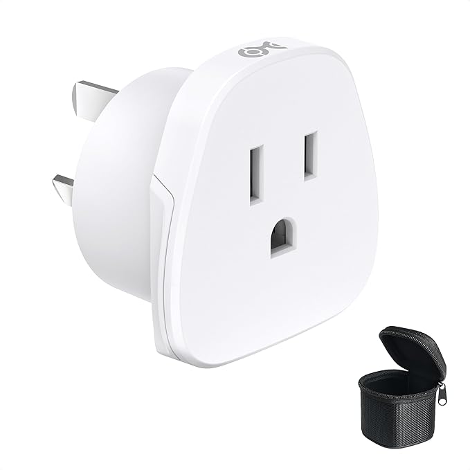 Cable Matters Type I Plug Adapter for Travel, US to Australia Plug Adapter, Works in New Zealand, China, Argentina, and More, CE & RoHS Certified