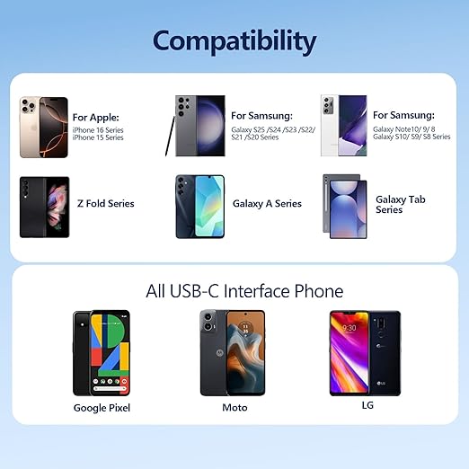 AGVEE 5ft Coiled Short USB to USB-C Charging Cable [USB-IF Certified] 3A Fast Charger Cord in Car for iPhone 16/15 CarPlay, Galaxy S25 S24 S23 S22 S21 S10 S9 S8, Google Pixel, Black