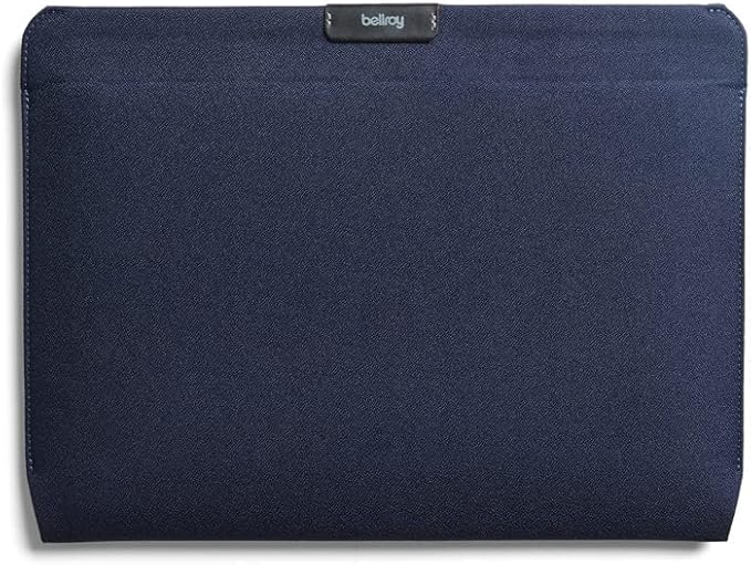 Bellroy Laptop Sleeve (Fits 16 Inch Laptop or MacBook, Slim Protective Case with Magnetic Closure)- Navy