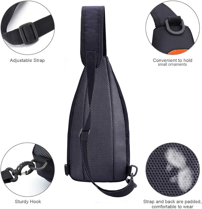 Y&R Direct 14 Colors Lightweight Sling Backpack Sling Bag Travel Hiking Small Backpack for Women Men Gifts