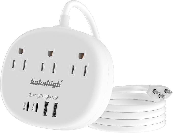 Switzerland Power Adapter, Switzerland Travel Plug Adapter with 3 American Outlets 4 USB Ports (2 USB-C) Total 24W, Type J Adapter for USA to Switzerland, Liechtenstein, Rwanda