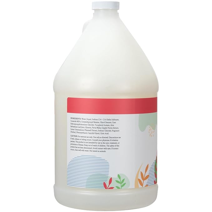 Ginger Lily Farms Botanicals All-Purpose Liquid Hand Soap Refill, 100% Vegan & Cruelty-Free, Apple Pear Scent, 1 Gallon (128 fl. oz.)