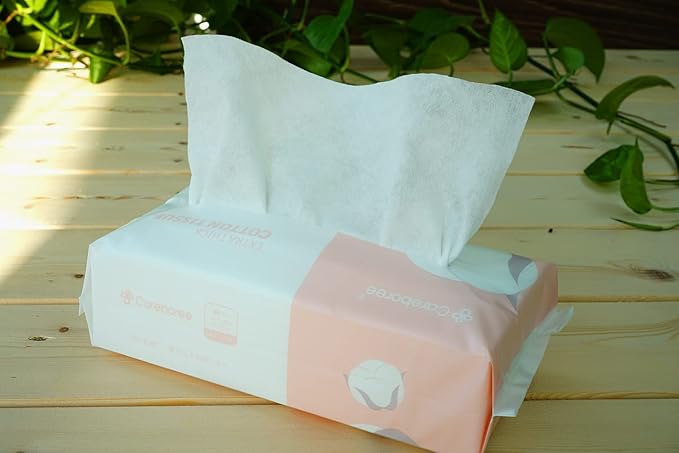 Extra Thick Dry Wipe, 100% Cotton, Lint-Free Cotton Tissues (5 Pack)