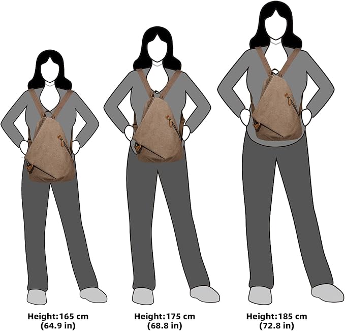 KL928 Canvas Vintage Backpack – Large Casual Daypack Outdoor Travel Rucksack Hiking Backpacks for Men Women