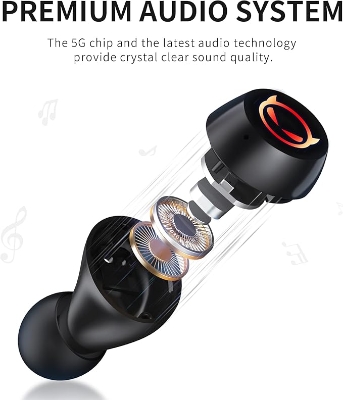 Earbuds for Kids, Penguins Bluetooth Headphones Bluetooth with Mic, 85dB Volume Limited, 36Hrs Playtime, Gilrs Boys Earbuds for Small Ears,Touch Control, Waterproof, Kids Wireless for School/Tablet.