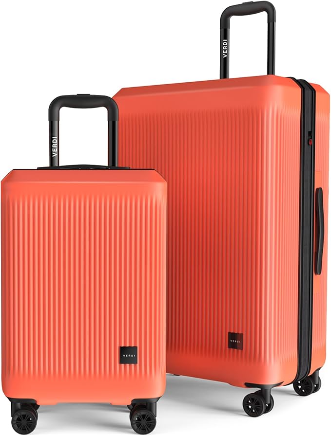 Verdi Hardside Expandable Luggage Set, Carry-On/Large Suitcase with Spinner Wheels