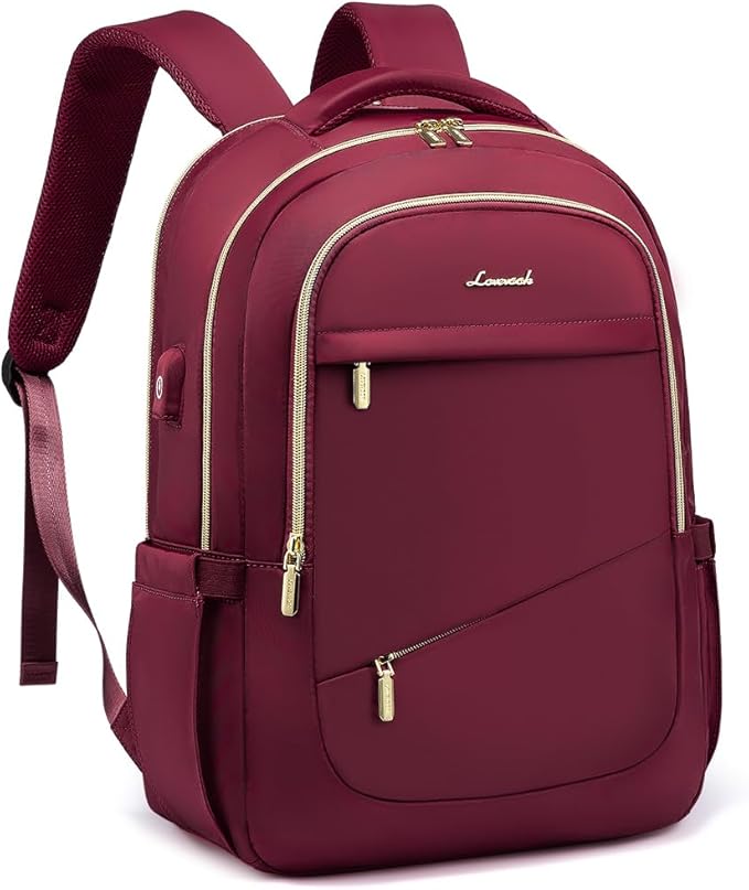 LOVEVOOK Laptop Backpack for Women, Slim Business Laptops Bag with Separate Computer Compartment Stylish Daypack for College Work Travel, Fits 15.6" Laptop