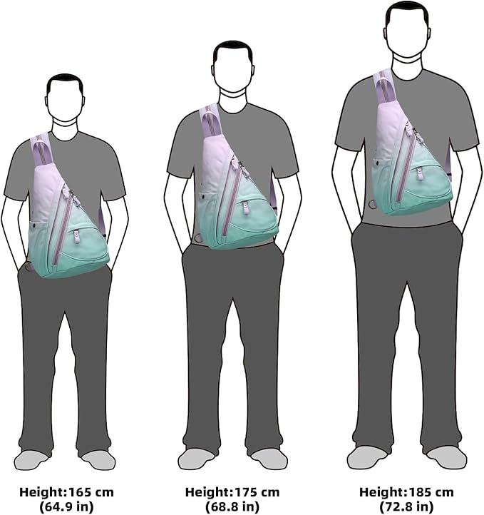 KL928 Canvas Sling Bag - Small Crossbody Backpack Shoulder Casual Daypack Rucksack for Men Women