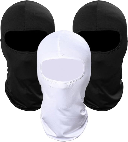 Pukavt 3 Pack Balaclava Face Mask, Ski Mask for Men Women, UV Protection Windproof Scarf for Motorcycle Snowboard Cycling