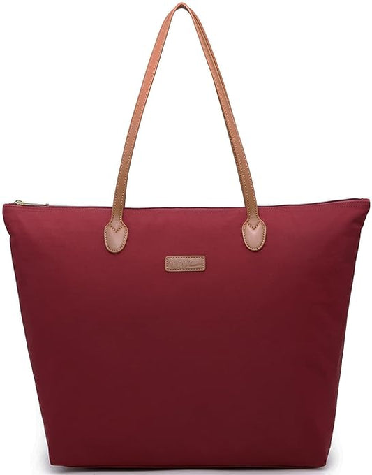 Water Resistant Light Weight Nylon Tote Bag Handbag