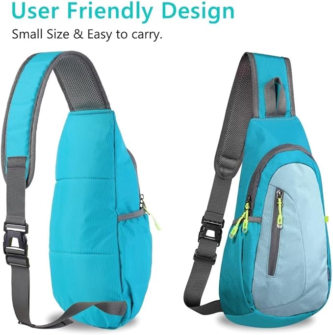 TITECOUGO Small Sling Bag, Lightweight Crossbody Backpack for Men Women, Shoulder Bag for Sports and Outdoor