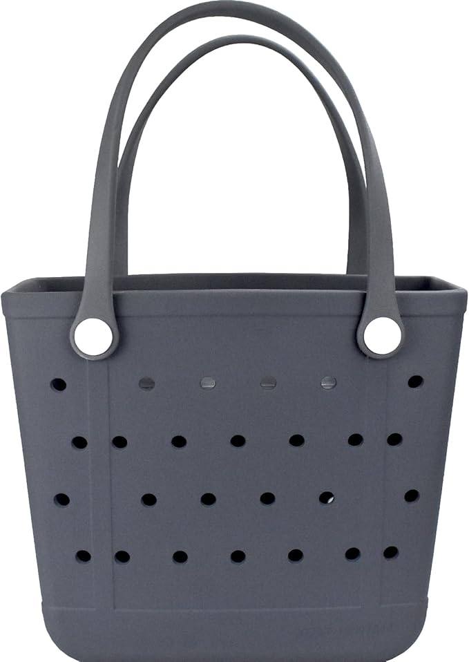 Beach Bag，Rubber Tote Bag ，Washable Tote for Boat Pool Sports Gym