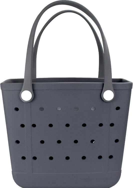 Beach Bag，Rubber Tote Bag ，Washable Tote for Boat Pool Sports Gym