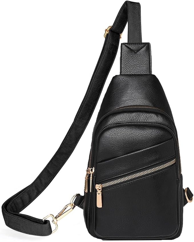 Sling Bag for Men Crossbody Chest Bag Over the Shoulder Purse Casual Sling Backpack for Travel Hiking Cycling